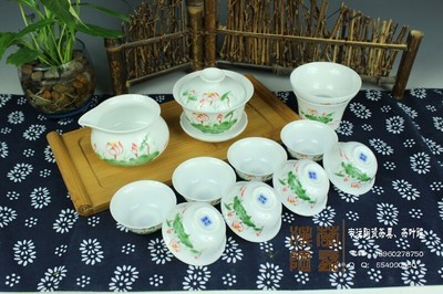 批發(fā)采購茶碗、茶壺、茶具套裝-廠家直銷 高白薄胎茶具 高檔禮盒茶具套裝 商務(wù)禮品.